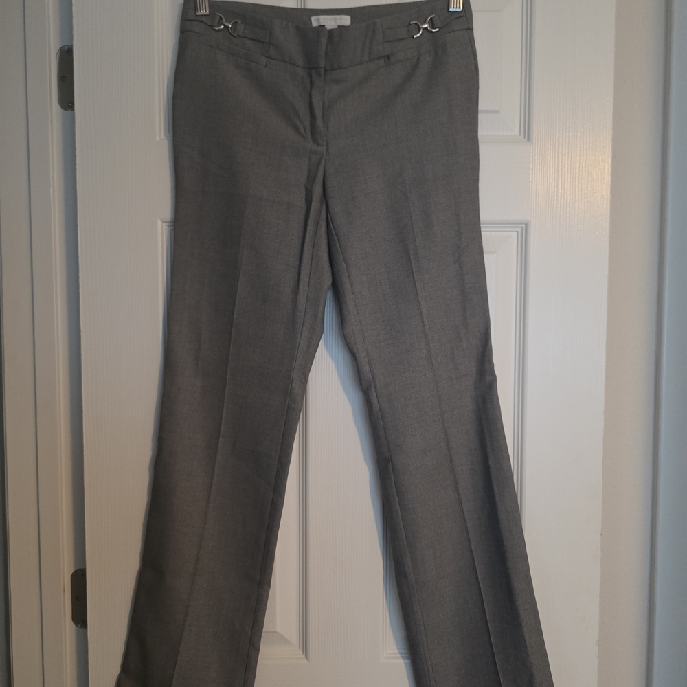 Gray Women's Dress Pants - Classic Straight Leg